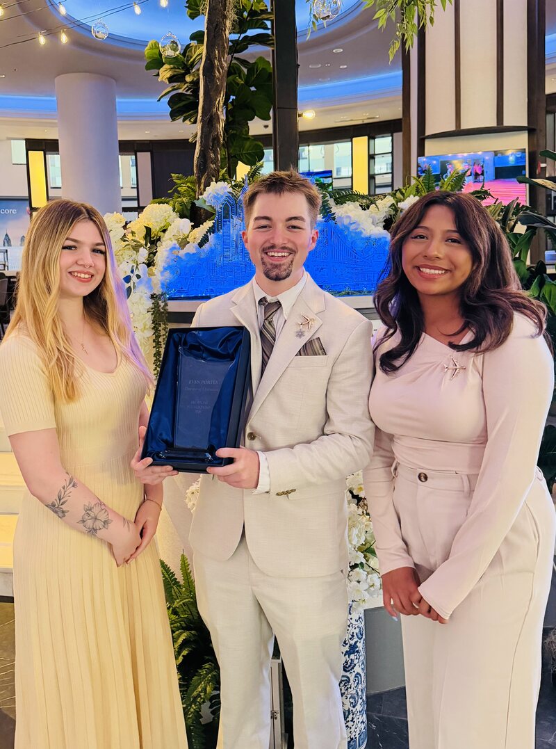 Frostline Foundations team members together at a professional awards event