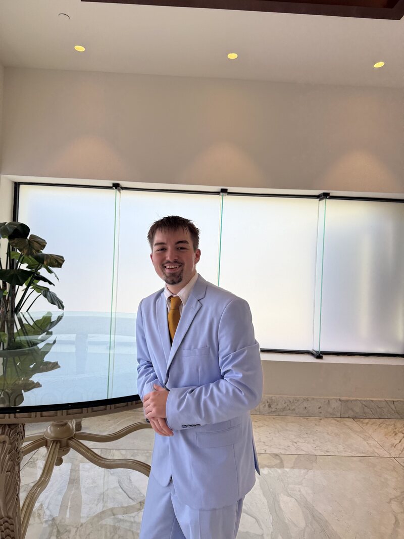 A Frostline Foundations professional at an upscale business event